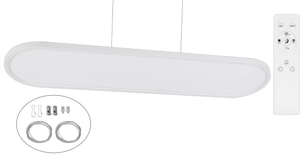 Top Light - Lampada LED da soffitto a plafone/sospensione OVAL LED/36W/230V 3000-6500K bianco + telecomando
