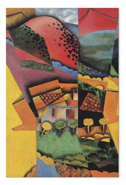 Quadro famoso Juan Gris - Paysage a Ceret