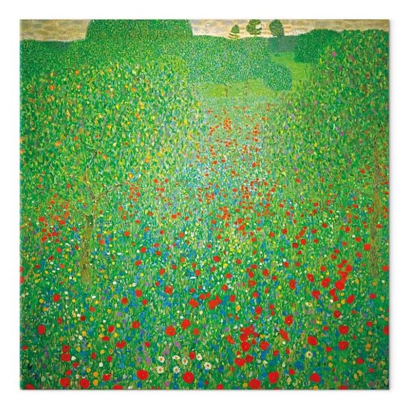 Quadro famoso Gustav Klimt - Poppy Field