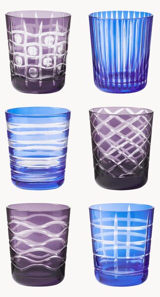 Set di 6 bicchieri Cobalt