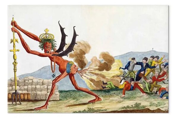 Riproduzione Jacques-Louis David - Caricatura del governo inglese
