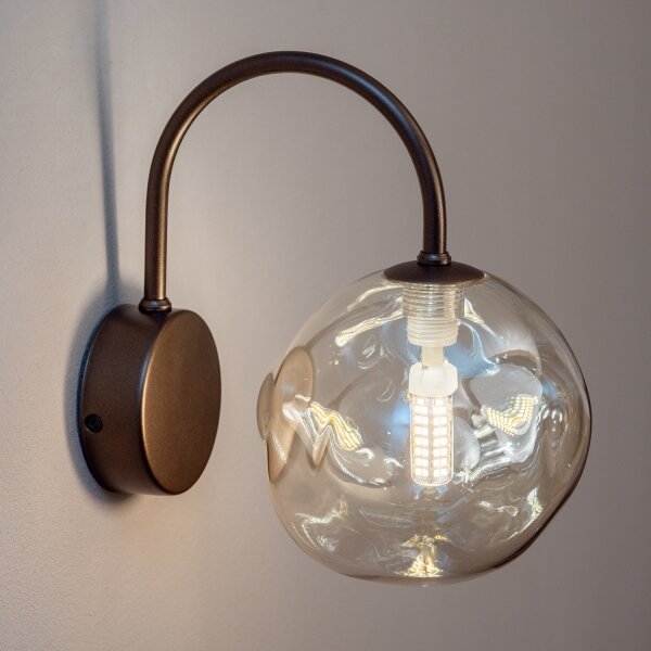 BRILAGI - Lampada da parete VULCANO 1xG9/8W/230V bronzo/beige fumé