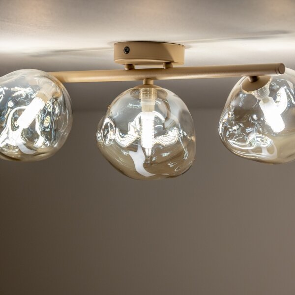 BRILAGI - Lampadario a plafone VULCANO 3xG9/8W/230V beige/beige fumé