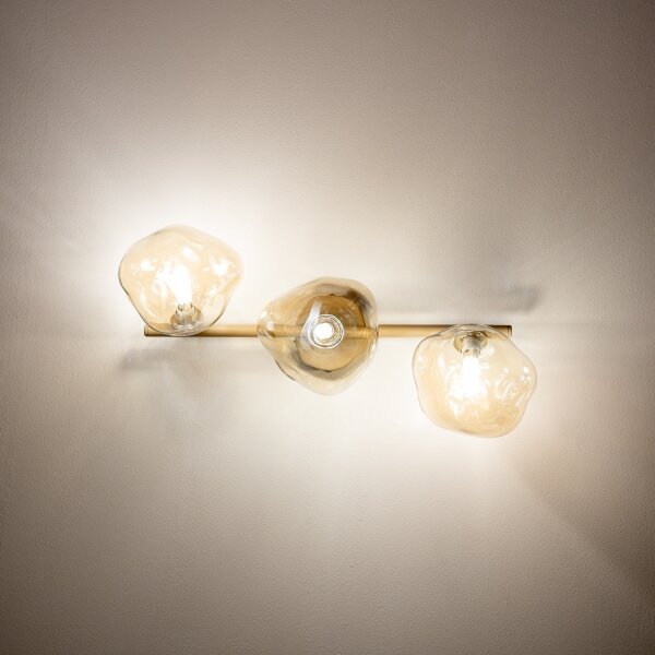 BRILAGI - Lampadario a plafone VULCANO 3xG9/8W/230V beige/beige fumé