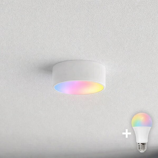 BRILAGI - Lampada da soffitto per bagno LED RGBW dimmerabile CLARE 1xE27/12W/230V IP54 bianca