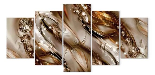 Quadro Ondata marrone