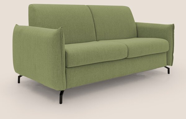 Divano Letto 2 Posti 175x95x96 cm in Tessuto Verde