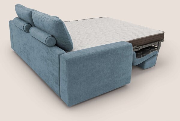 Freia Divano letto minimal materasso h15 cm con morbidi schienali in t