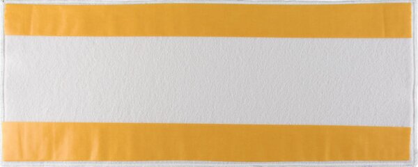 Passatoia per scale color crema-oro in cotone set da 16 pz 25x65 cm Simli Altin - Vitaus