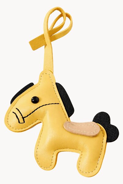 Portachiavi in pelle vegana fatto a mano Horse
