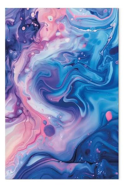 Quadro Fantasia cosmica - vortici colorati in tonalità notturne