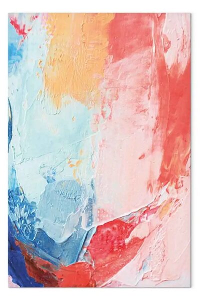 Quadro Esplosione artistica - pennellate dinamiche astratte
