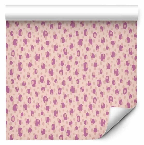 Tappezzerie Puntini e macchie - nei colori bordeaux e rosa