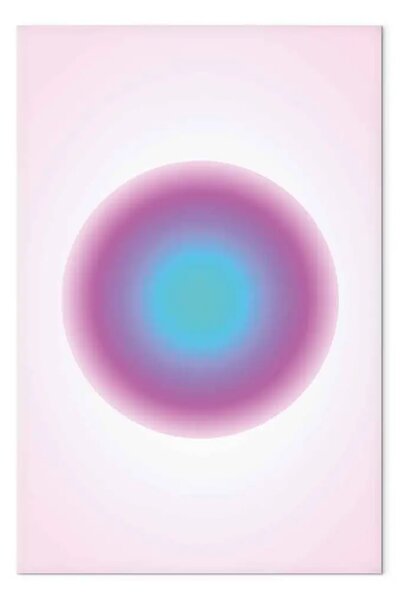 Quadro Impulso colorato - gradiente cerchio rosa e blu sfumature