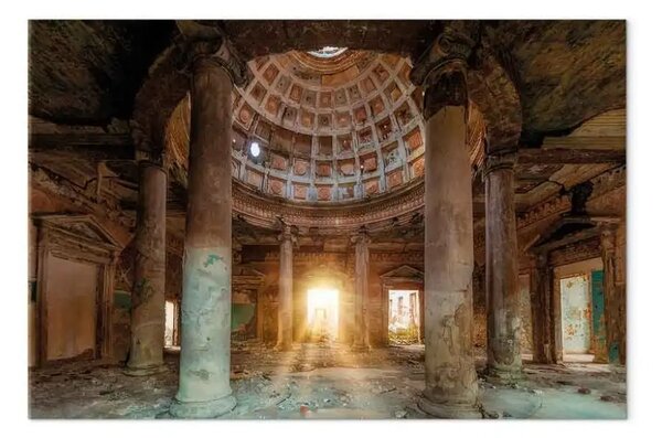Quadro su tela Rotonda storica - interno maestoso con colonne e cupola