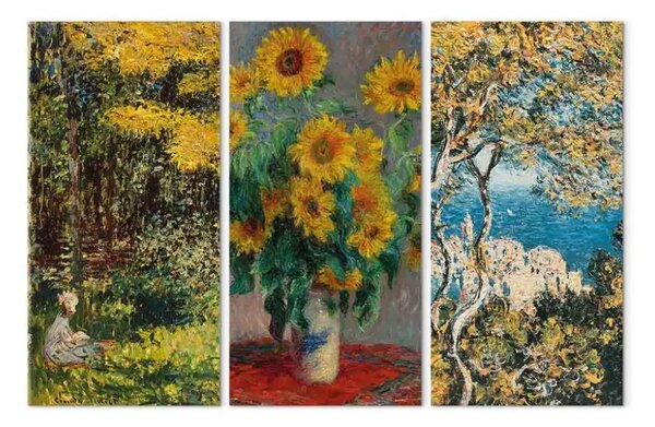 Quadro moderno Scene di Monet - dipinti impressionisti di fiori e natura