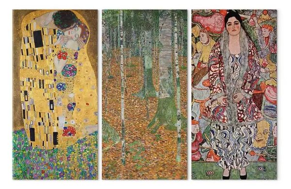 Quadro moderno Golden Klimt - opere d'arte iconiche con ricchi dettagli e colori