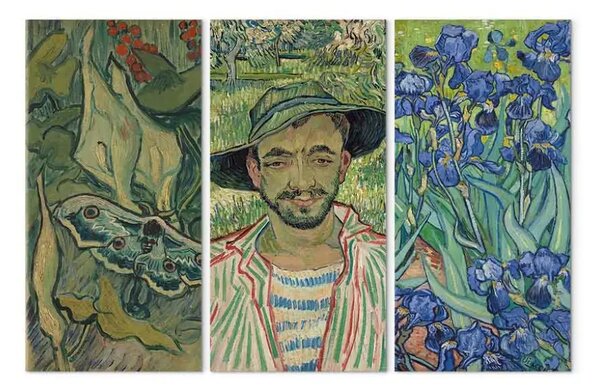 Quadro contemporaneo Opere impressioniste: ritratti realistici e fiori in colori vivaci
