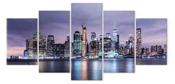 Quadro New York: Serata nuvolosa (5 pezzi) largo