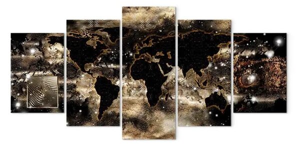 Quadro Continenti e stelle