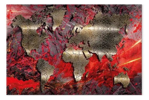 Quadro moderno Elementi della Terra largo - terza variante
