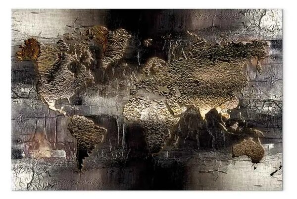 Quadro Terra dorata largo