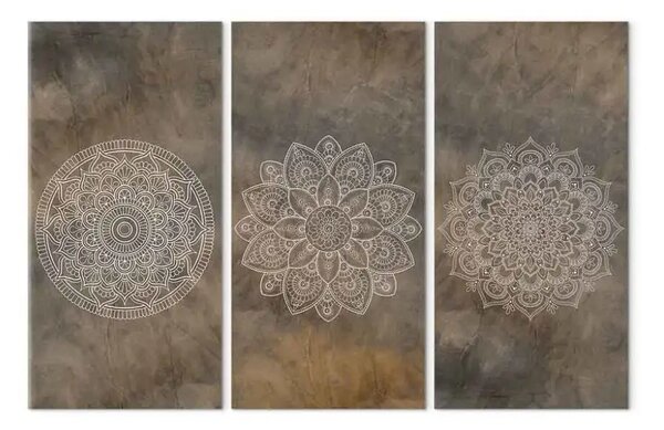 Quadro moderno Tre mandala (3 pezzi)