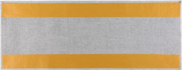 Passatoia per scale grigio chiaro in cotone set da 16 pz 25x65 cm Kumsal Bej - Vitaus