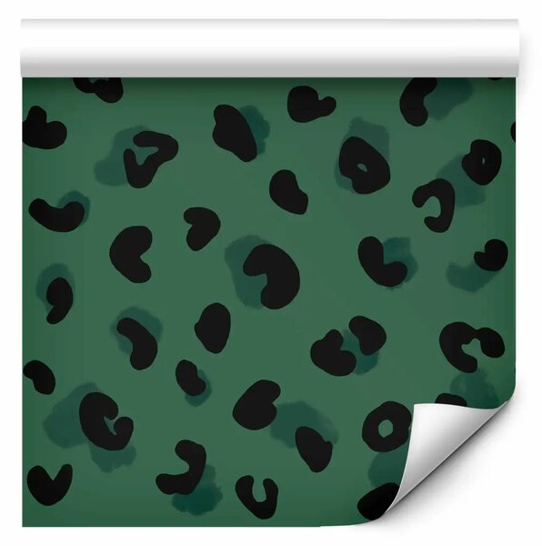 Tappezzerie Pantera verde - motivo elegante con macchie nere
