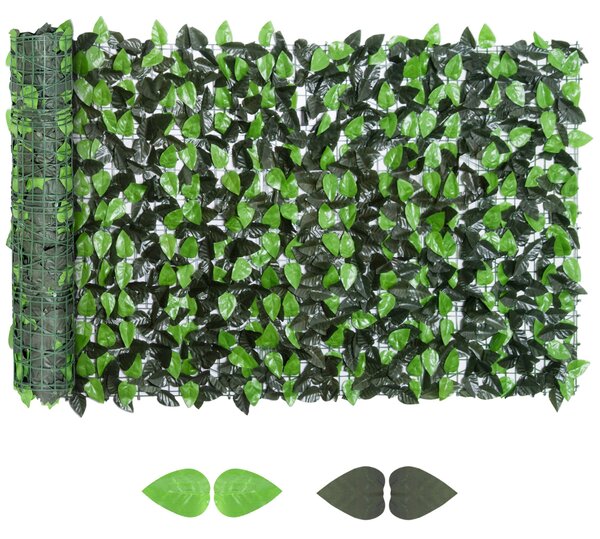Outsunny Rotolo Siepe Artificiale Finta Sempreverde Artificiale Sintetica ,Siepe Finta Siepe Artificiale 1×3m Recinzione|Aosom