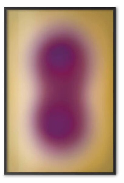 Poster: Sfumatura viola - arte astratta nei toni del viola e dell'oro