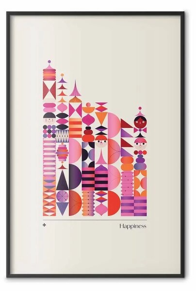 Poster: Armonia colorata - figure e forme geometriche gioiose