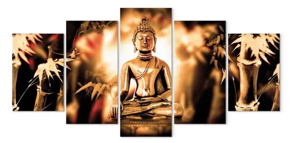 Quadro contemporaneo Tempo de Buddha (5 pezzi) largo terza variante