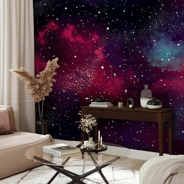Carta da parati Polvere cosmica - stelle e nebulose su cielo notturno