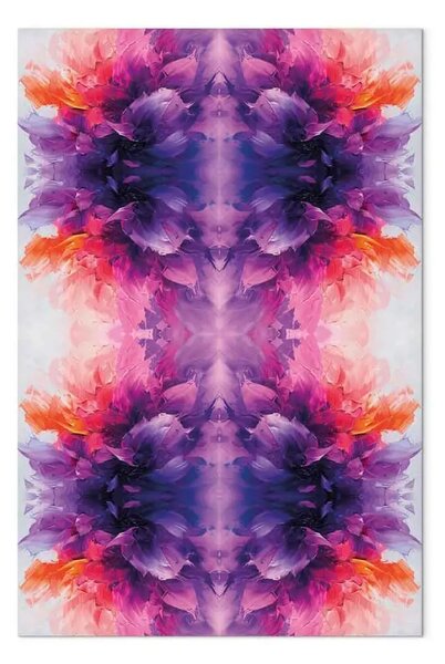 Quadro su tela Simmetria misteriosa - gioco astratto di colori e forme intense