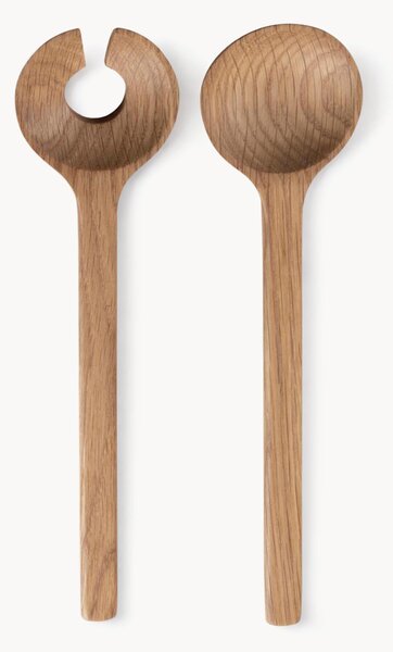Set di 2 posate da insalata in legno di quercia Bit