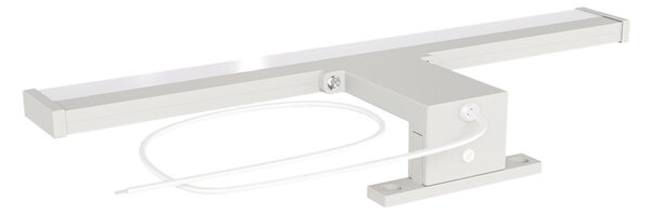 Lampada LED da Specchio 35cm 4W Grigio Chiaro Tripla Installazione Colore Bianco Caldo 3.000K