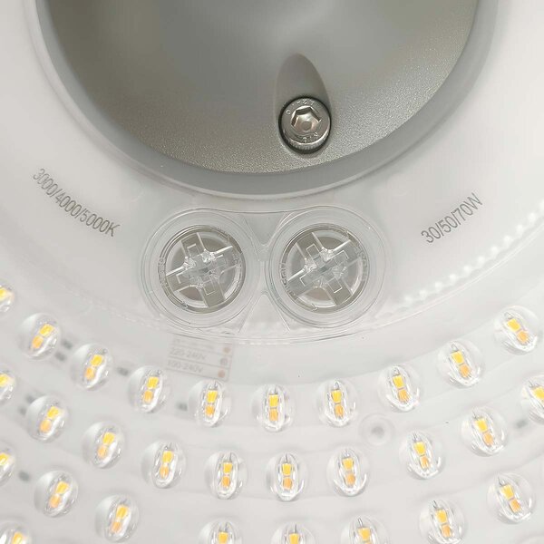 Lampione LED Circolare Grigio 30W 50W 70W IP65 CCT Bianco Variabile Colore Bianco Variabile CCT