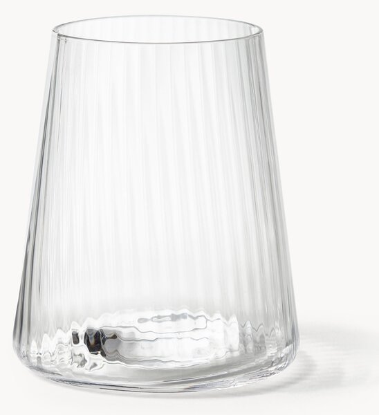 Set di 4 bicchieri fatti a mano con struttura millerighe Cami