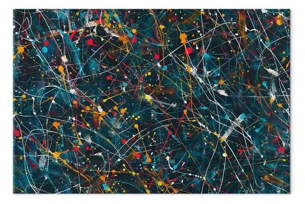 Quadro moderno Espressionismo colorato - pennellate astratte di vernice