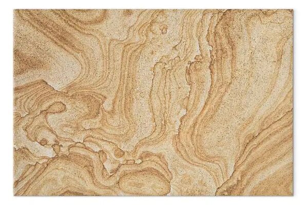 Quadro moderno Formazioni di sabbia - strati di arenaria dorata
