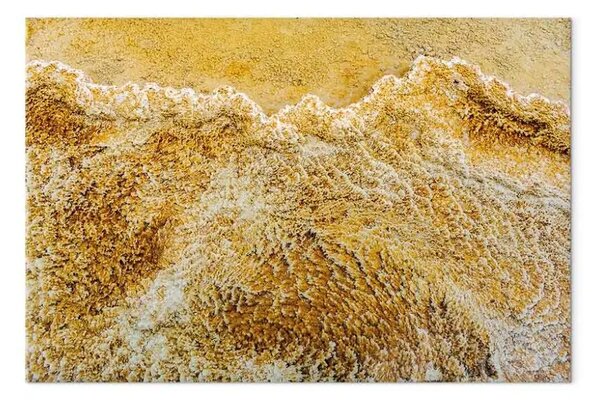 Quadro moderno Paesaggio Mammoth - primo piano delle sorgenti termali di Yellowstone