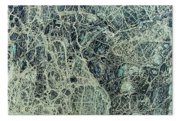 Quadro su tela Giada frantumata - texture naturale del minerale verde