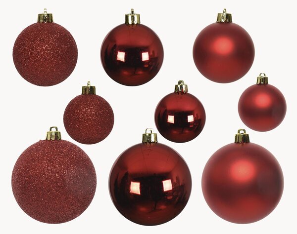 Set di 30 palline di Natale infrangibili Mona