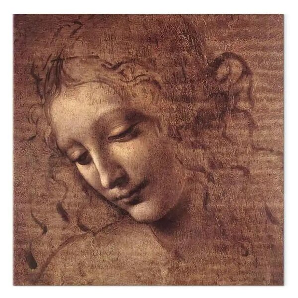 Riproduzione Leonardo da Vinci - Testa di giovane donna (Leda)