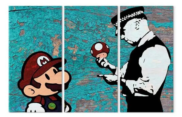 Quadro contemporaneo Banksy: Vernice screpolata