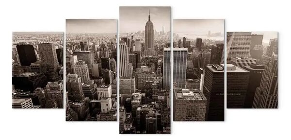 Quadro moderno Sfumatore di modernità - panorama di New York in seppia