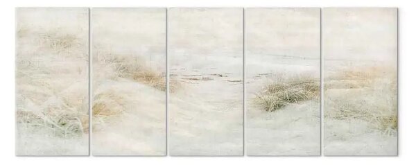 Quadro Paesaggio minimalista - spiaggia sabbiosa in tonalità delicate