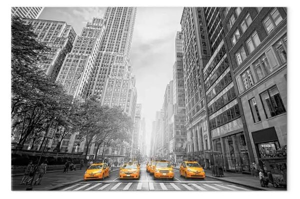 Quadro moderno New York - taxi gialli a Manhattan
