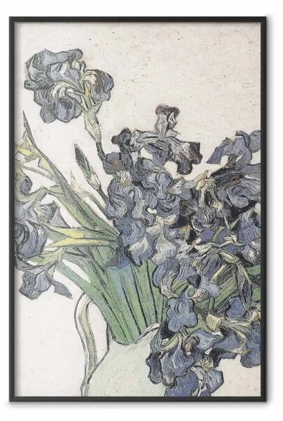 Poster: Vaso con iris - frammento di dipinto di Vincent Van Gogh